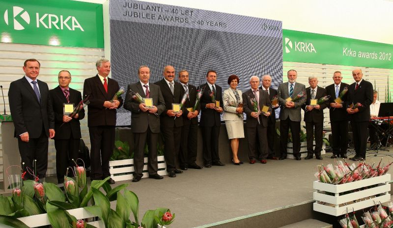 Jubilatni - 40 let dela v Krki, d. d., Novo mesto.